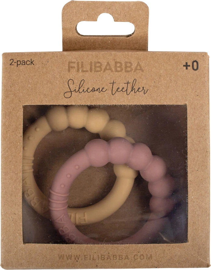 Filibabba Silikone Bidering 2-pak - Vintage Rose Vintage Rose 6 Filibabba Silikone Bidering 2-pak - Vintage Rose Vintage Rose - Billede 4