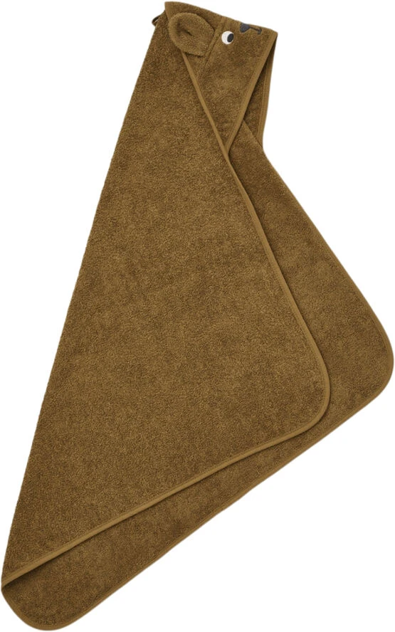 Liewood Albert Hooded Towel Kangaroo/golden Caramel 4 Liewood Albert Hooded Towel Kangaroo/golden Caramel - Billede 2
