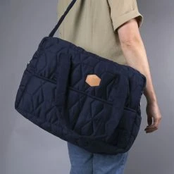 Filibabba Mommybag - Dark Blue Soft Quilt -Ergobaby store unnamed file 1067