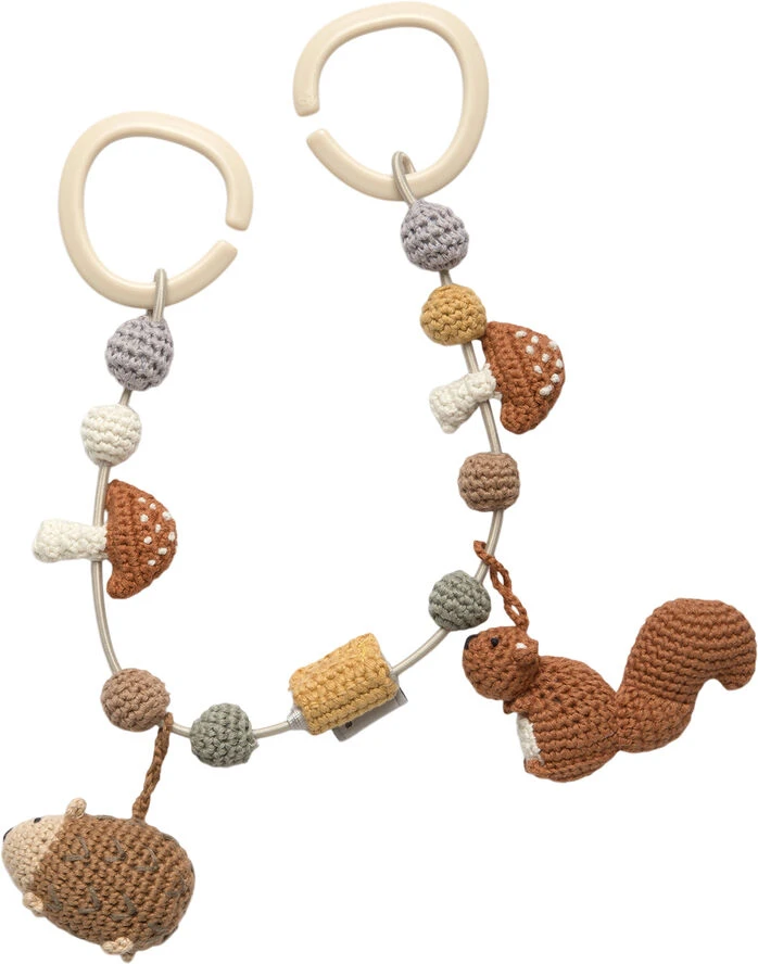 Sebra Hæklet Barnevognskæde, Nightfall 3 Sebra Hæklet Barnevognskæde, Nightfall