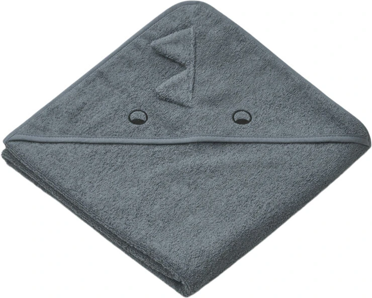 Liewood Augusta Hooded Towel Dino Whale Blue 3 Liewood Augusta Hooded Towel Dino Whale Blue