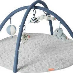 Done By Deer Aktivitets Legetæppe, Blå Blue