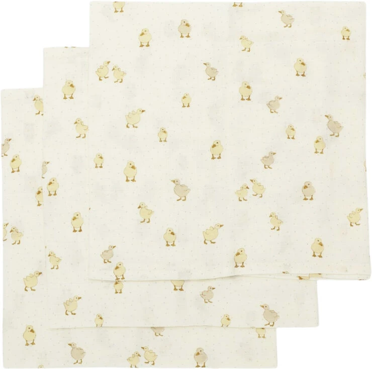 Konges Sløjd 3 PACK MUSLIN CLOTH DUCKLING 3 Konges Sløjd 3 PACK MUSLIN CLOTH DUCKLING