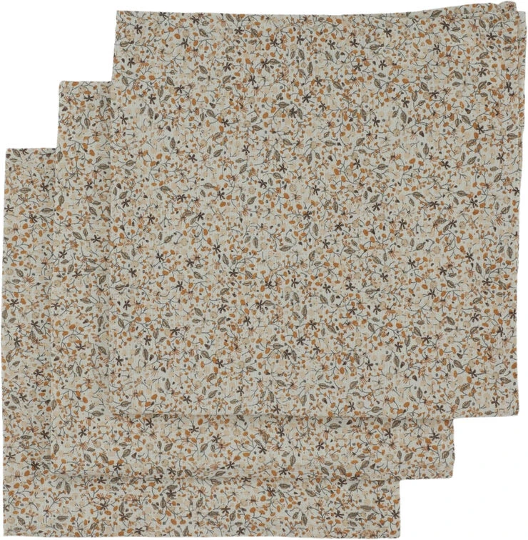 Konges Sløjd 3 PACK MUSLIN CLOTH FLOWER FIELD 4 Konges Sløjd 3 PACK MUSLIN CLOTH FLOWER FIELD - Billede 2