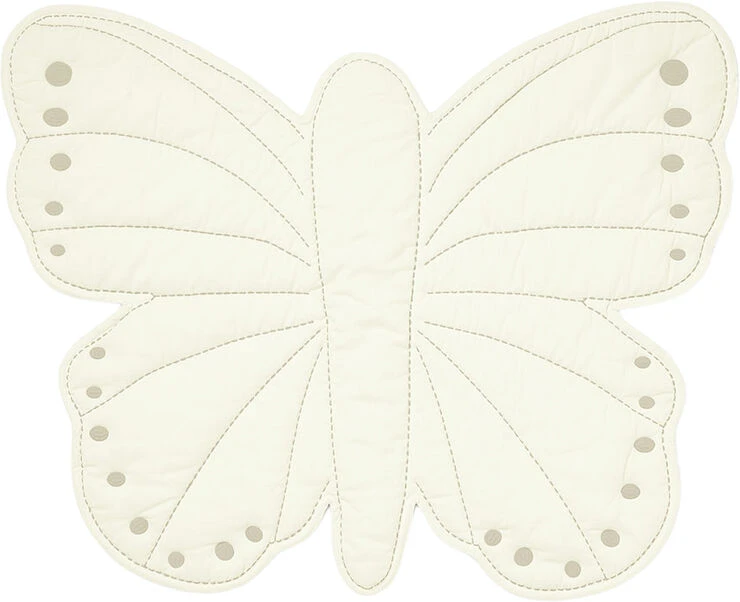 Cam Cam Copenhagen Butterfly Play Mat - OCS Off-White Off White 4 Cam Cam Copenhagen Butterfly Play Mat - OCS Off-White Off White - Billede 2