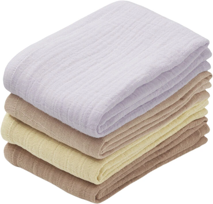 Liewood Leon Muslin Cloth - 4 Pack Light Lavender Multi Mix 3 Liewood Leon Muslin Cloth - 4 Pack Light Lavender Multi Mix