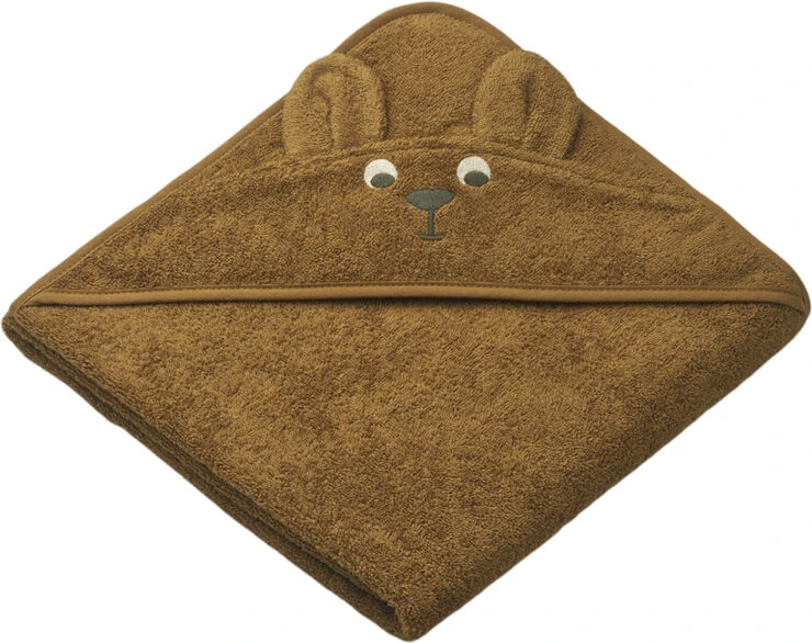 Liewood Augusta Hooded Towel Kangaroo/golden Caramel 3 Liewood Augusta Hooded Towel Kangaroo/golden Caramel