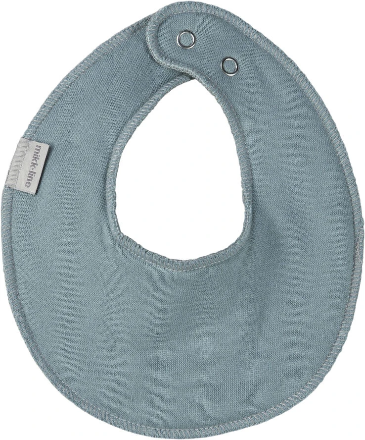 Mikk-Line Cotton Bibs - Round MINERAL BLUE 3 Mikk-Line Cotton Bibs - Round MINERAL BLUE