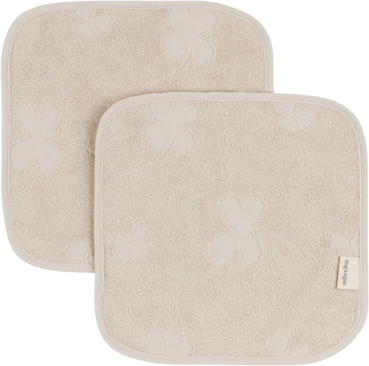 That's Mine Wash Cloths 2-pack - Almond Milk 4 That's Mine Wash Cloths 2-pack - Almond Milk - Billede 2