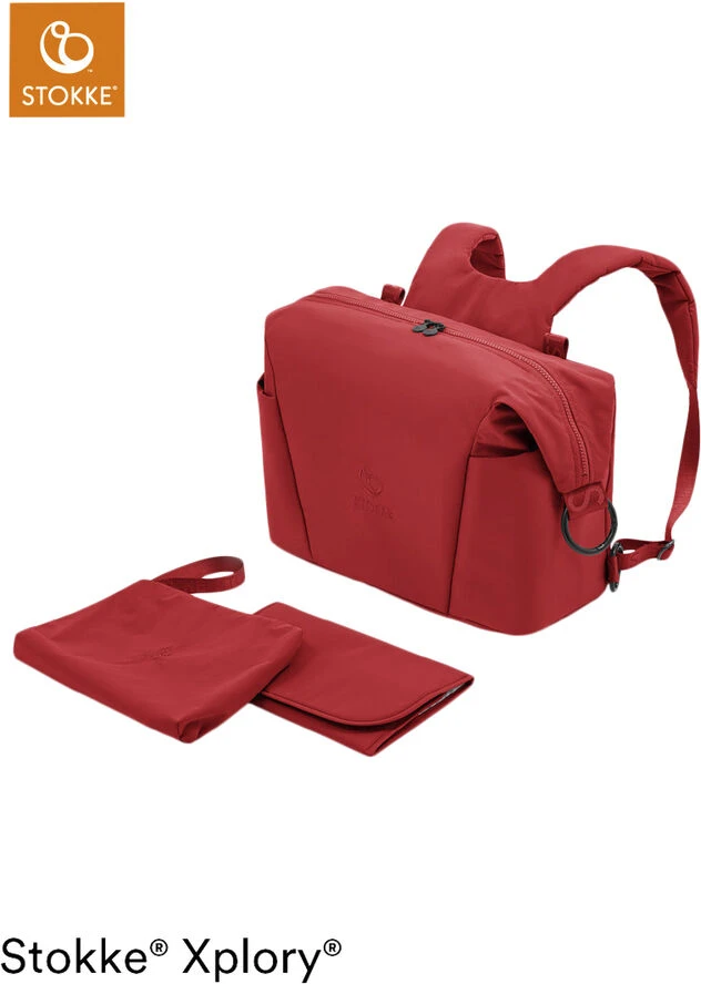 Stokke Xplory X Changing Bag Ruby Red 3 Stokke Xplory X Changing Bag Ruby Red