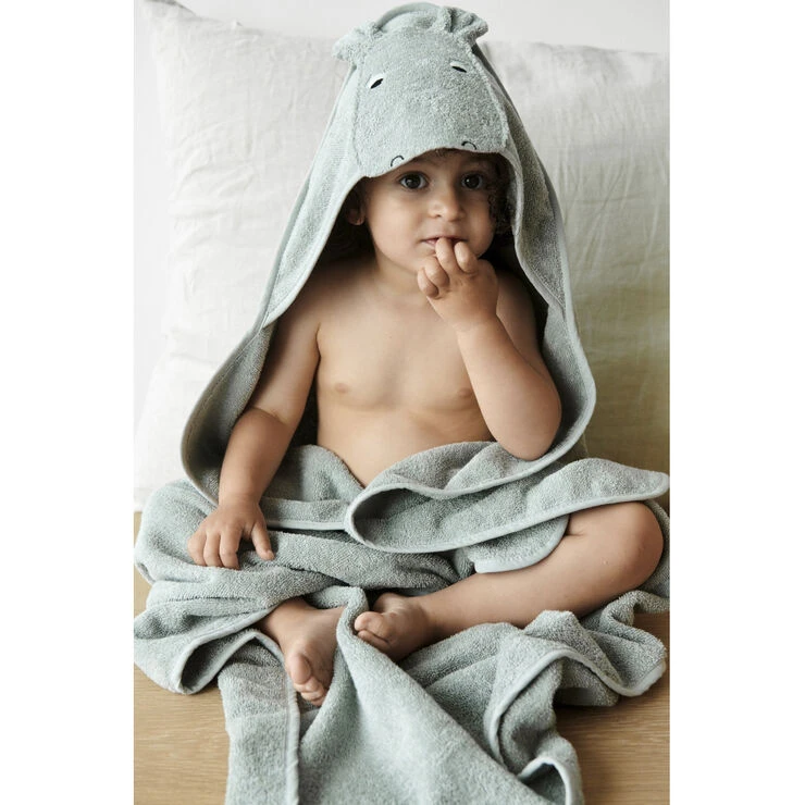 Liewood Augusta Hooded Towel Rabbit Peppermint 5 Liewood Augusta Hooded Towel Rabbit Peppermint - Billede 3