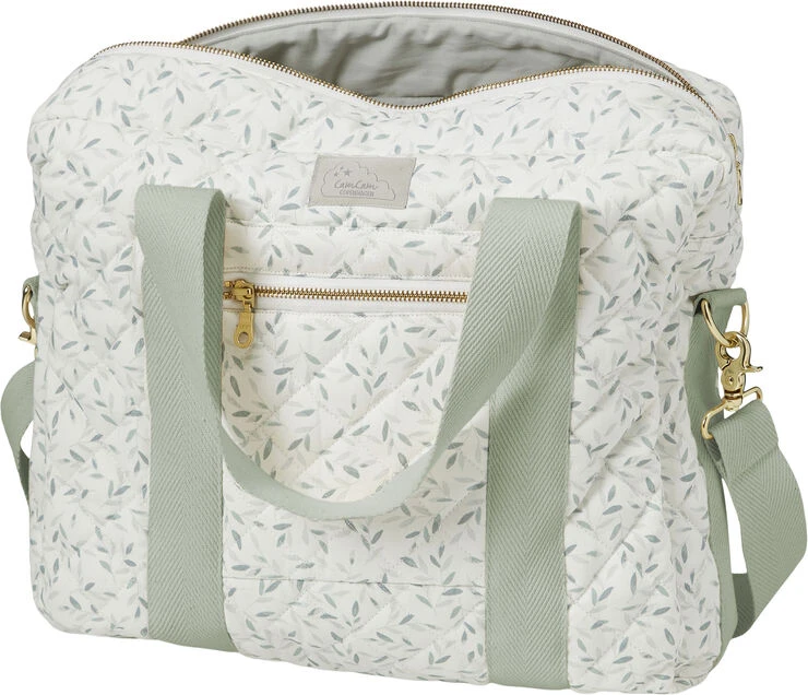 Cam Cam Copenhagen Changing Bag, 16L - OCS Green Leaves Green Leaves 3 Cam Cam Copenhagen Changing Bag, 16L - OCS Green Leaves Green Leaves