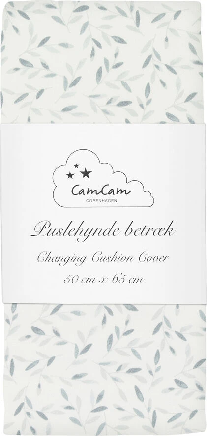 Cam Cam Changing Cushion Cover - OCS Green Leaves Green Leaves 3 Cam Cam Changing Cushion Cover - OCS Green Leaves Green Leaves