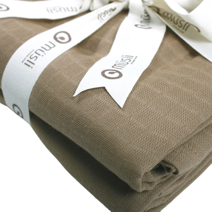 Müsli By Green Cotton Muslin Wrap 2-pack Seed 4 Müsli By Green Cotton Muslin Wrap 2-pack Seed - Billede 2