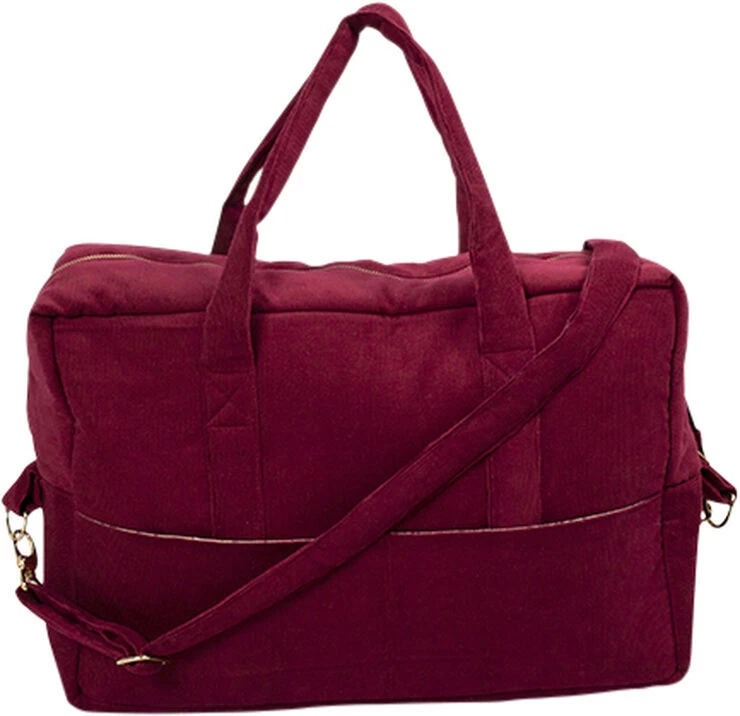 Filibabba Mommy Bag - Fløjl, Deeply Red Deeply Red 4 Filibabba Mommy Bag - Fløjl, Deeply Red Deeply Red - Billede 2
