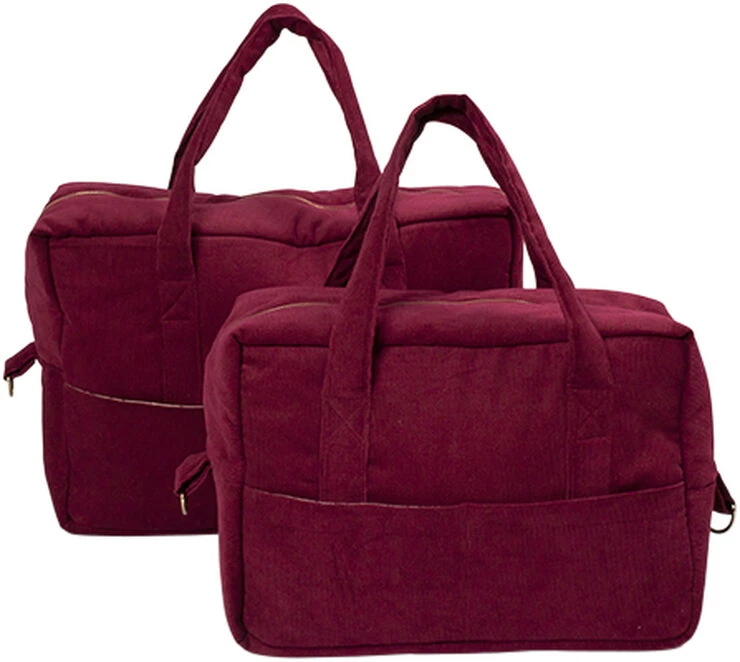 Filibabba Mommy Bag - Fløjl, Deeply Red Deeply Red 5 Filibabba Mommy Bag - Fløjl, Deeply Red Deeply Red - Billede 3