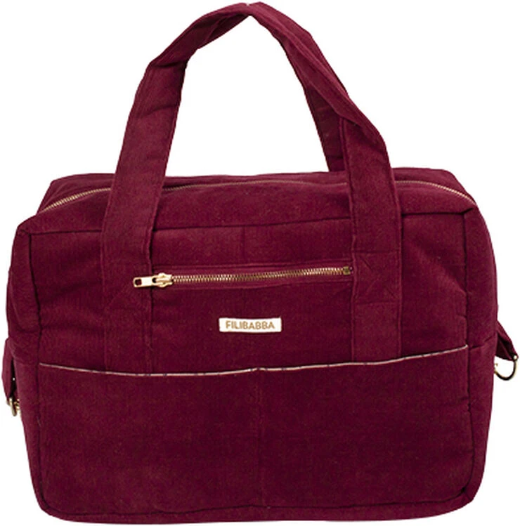 Filibabba Pusletaske - Fløjl, Deeply Red Deeply Red 3 Filibabba Pusletaske - Fløjl, Deeply Red Deeply Red