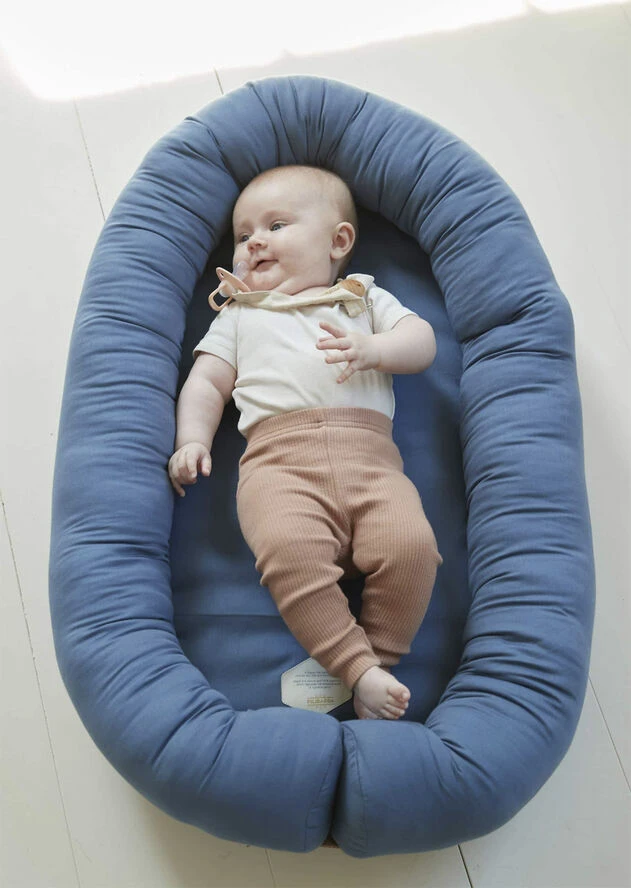 Filibabba Babynest - Kapok Muddly Blue Muddly Blue 4 Filibabba Babynest - Kapok Muddly Blue Muddly Blue - Billede 2