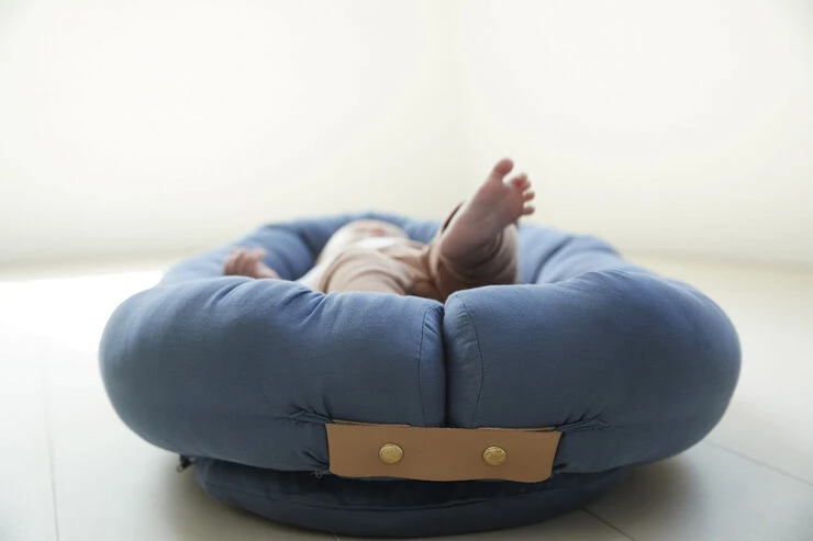 Filibabba Babynest - Kapok Muddly Blue Muddly Blue 5 Filibabba Babynest - Kapok Muddly Blue Muddly Blue - Billede 3