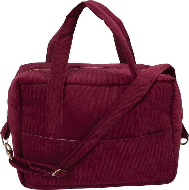 Filibabba Pusletaske - Fløjl, Deeply Red Deeply Red 4 Filibabba Pusletaske - Fløjl, Deeply Red Deeply Red - Billede 2