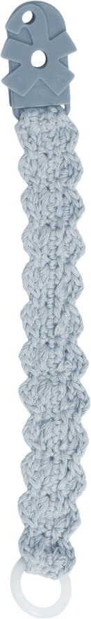 Sebra Hæklet Suttekæde, Powder Blue 3 Sebra Hæklet Suttekæde, Powder Blue