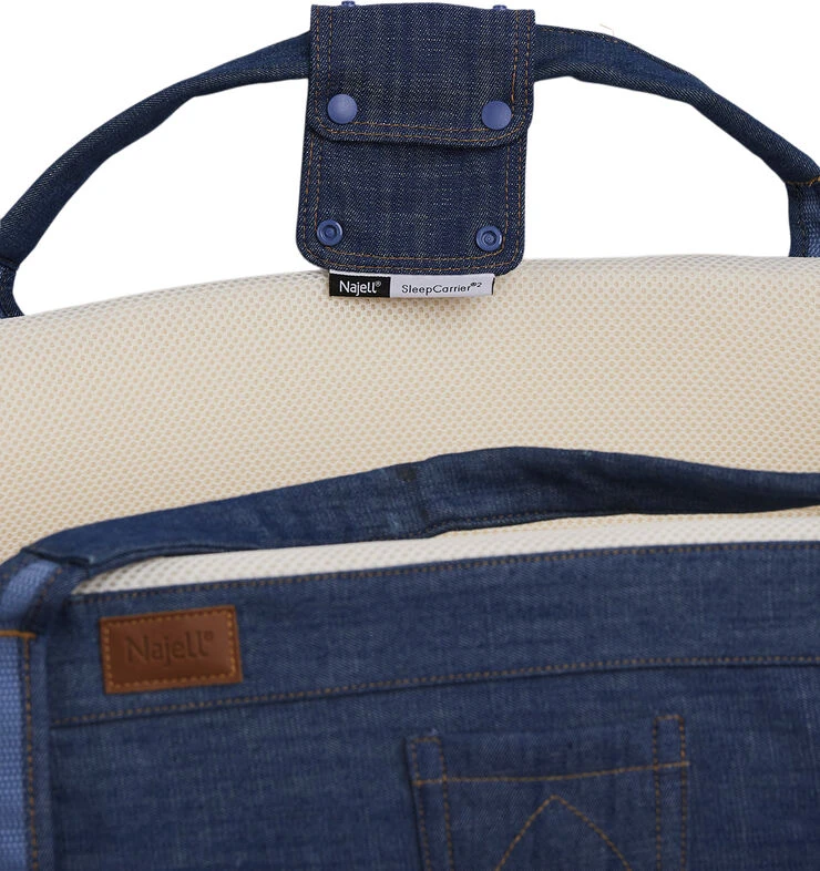 Najell Handle Strap For SleepCarrier - Denim Indigo 4 Najell Handle Strap For SleepCarrier - Denim Indigo - Billede 2
