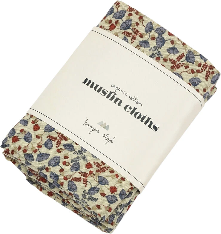 Konges Sløjd 3 PACK MUSLIN CLOTH GOTS MARCHE DE FLEUR 3 Konges Sløjd 3 PACK MUSLIN CLOTH GOTS MARCHE DE FLEUR