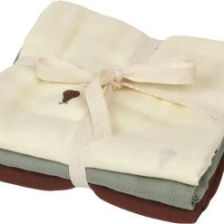 Ferm LIVING Muslin Squares - Set Of 3 - Pear Pear