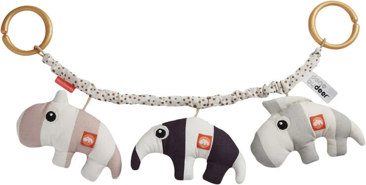 Done By Deer Barnevognskæde, Deer Friends, Pudder Powder 4 Done By Deer Barnevognskæde, Deer Friends, Pudder Powder - Billede 2