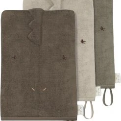 Konges Sløjd 3 PACK WASH CLOTH ANIMAL DINO