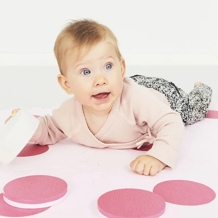 BObles Tumlegulv Multi Strib Rød 7 BObles Tumlegulv Multi Strib Rød - Billede 5