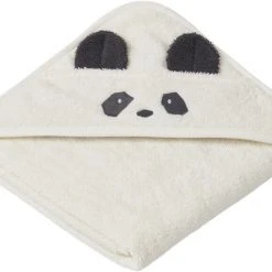 Liewood Albert Hooded Towel Panda Creme De La Creme