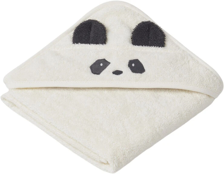 Liewood Albert Hooded Towel Panda Creme De La Creme 3 Liewood Albert Hooded Towel Panda Creme De La Creme
