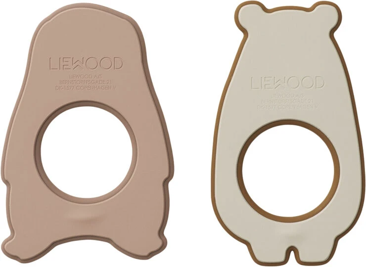 Liewood Gili Teether - 2 Pack Dark Rose Multi Mix 4 Liewood Gili Teether - 2 Pack Dark Rose Multi Mix - Billede 2