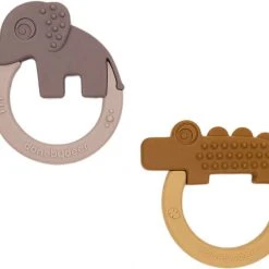 Done By Deer Biderangle 2 Stk Deer Friends Mustard/Pudder Mustard/Pudder