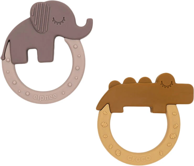 Done By Deer Biderangle 2 Stk Deer Friends Mustard/Pudder Mustard/Pudder 4 Done By Deer Biderangle 2 Stk Deer Friends Mustard/Pudder Mustard/Pudder - Billede 2