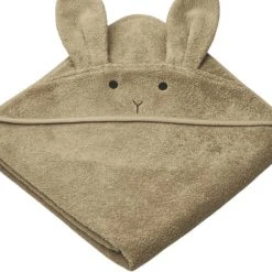 Liewood Augusta Hooded Towel Rabbit Oat