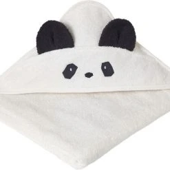 Liewood Augusta Hooded Towel Panda Creme De La Creme