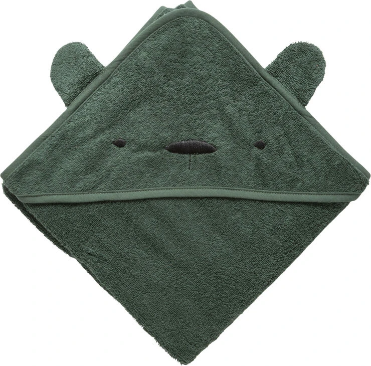 Sebra Hættehåndklæde, Milo, Bottle Green 3 Sebra Hættehåndklæde, Milo, Bottle Green