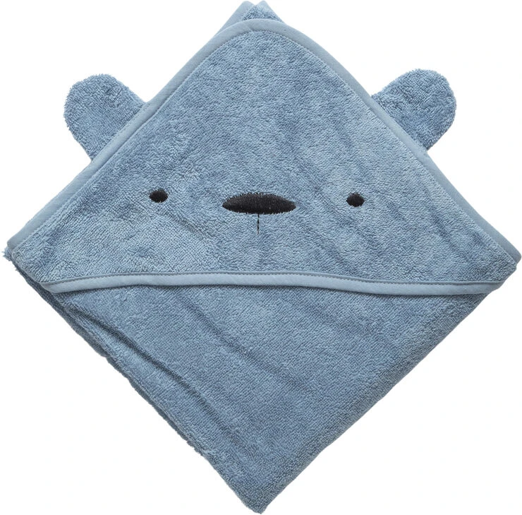 Sebra Hættehåndklæde, Milo, Powder Blue 3 Sebra Hættehåndklæde, Milo, Powder Blue