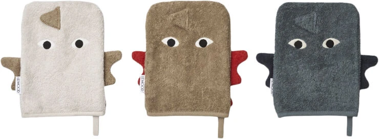 Liewood Sylvester Washcloth Dragon Multi Mix 3 Liewood Sylvester Washcloth Dragon Multi Mix