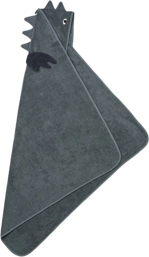 Liewood Augusta Hooded Towel Dragon / Whale Blue Mix 4 Liewood Augusta Hooded Towel Dragon / Whale Blue Mix - Billede 2