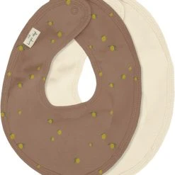 Konges Sløjd BASIC 2 PACK BIB BROWN LEMON/VANIL