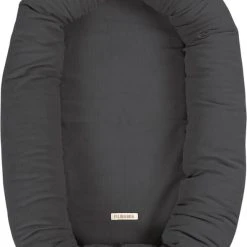 Filibabba Babynest - Fløjl - Stone Grey Stone Grey