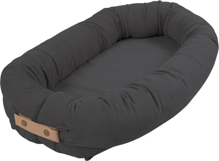 Filibabba Babynest - Fløjl - Stone Grey Stone Grey 5 Filibabba Babynest - Fløjl - Stone Grey Stone Grey - Billede 3