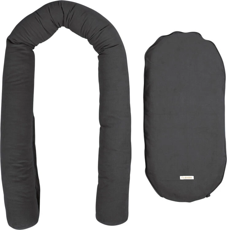 Filibabba Babynest - Fløjl - Stone Grey Stone Grey 6 Filibabba Babynest - Fløjl - Stone Grey Stone Grey - Billede 4