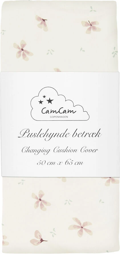 Cam Cam Changing Cushion Cover - OCS Windflower Creme Windflower Creme 3 Cam Cam Changing Cushion Cover - OCS Windflower Creme Windflower Creme