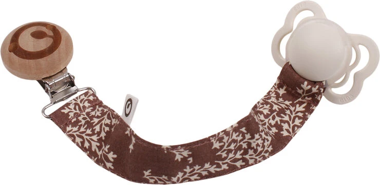 Müsli By Green Cotton Reed Pacifier String Brown Sugar 4 Müsli By Green Cotton Reed Pacifier String Brown Sugar - Billede 2