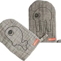 Done By Deer Vaskeklud, Sea Friends, 2 Stk Grå