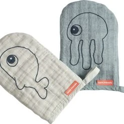 Done By Deer Vaskeklud, Sea Friends, 2 Stk Blå